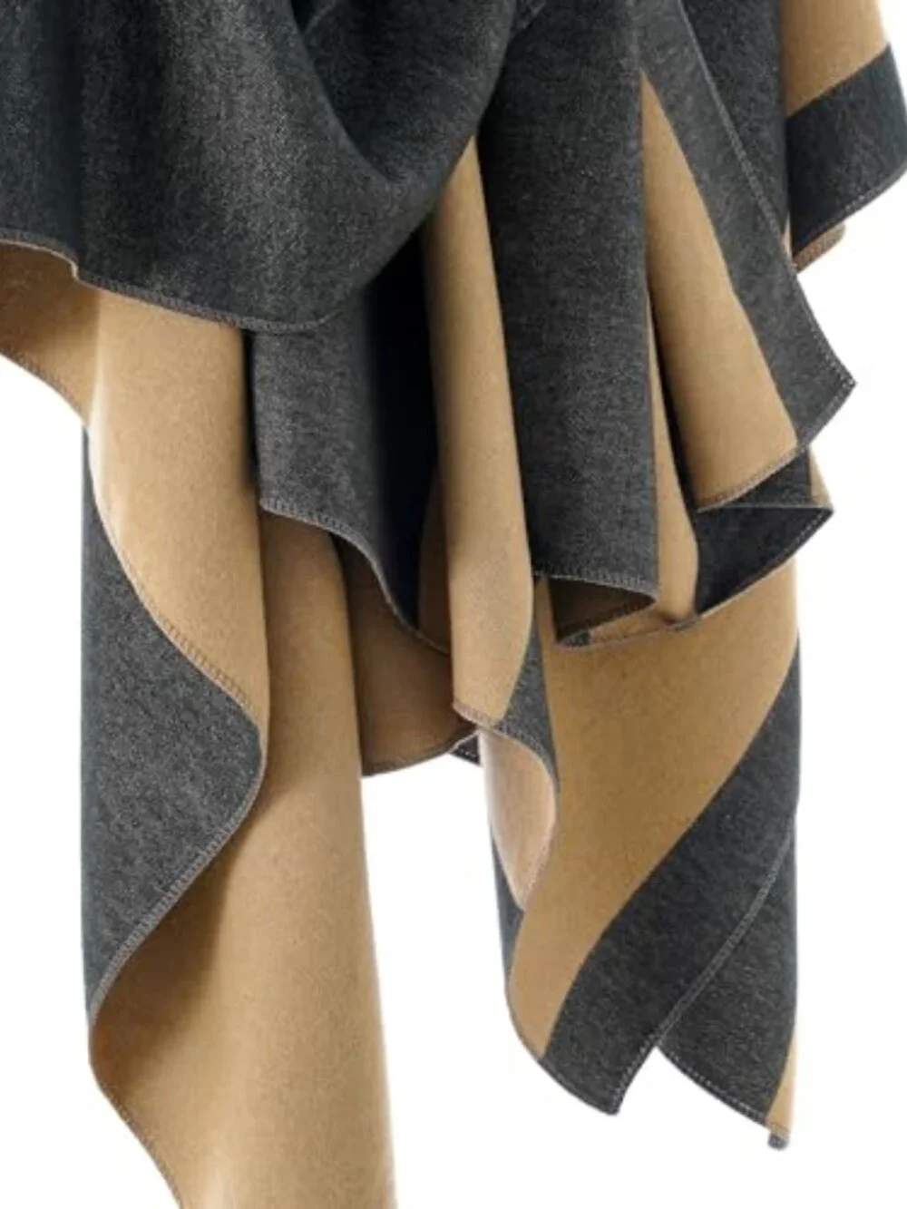 Women's Knit Poncho Wrap Shawl Cape Cardigan Open Front Large Cozy Winter Fall
